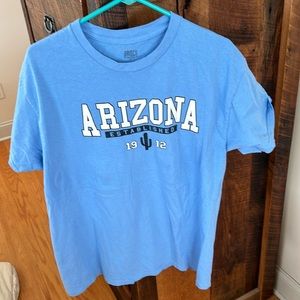 Arizona Carolina Blue 100% Cotton Short Sleeve T-Shirt Size L